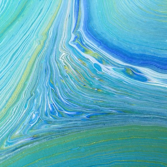 Original acrylic painting / Fluid wall art - Small - Picture 2 of 5
